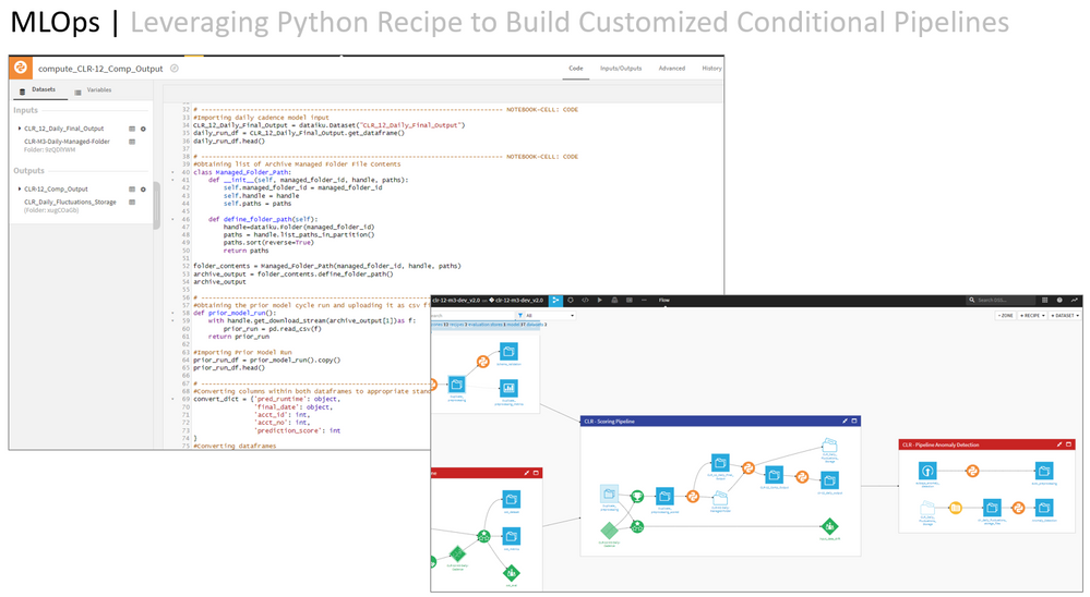 Figure 5.0 - Leveraging Python Recipe to Build Customized Conditional Pipelines